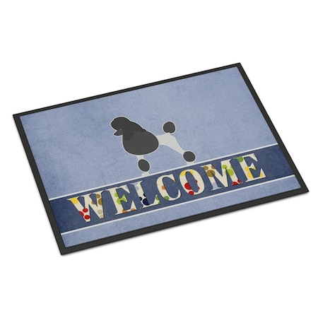 Carolines Treasures 18 x 27 in. Poodle Welcome Indoor or Outdoor Mat BB5543MAT